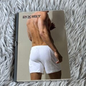 2xist Men's White and Navy Boxer Briefs